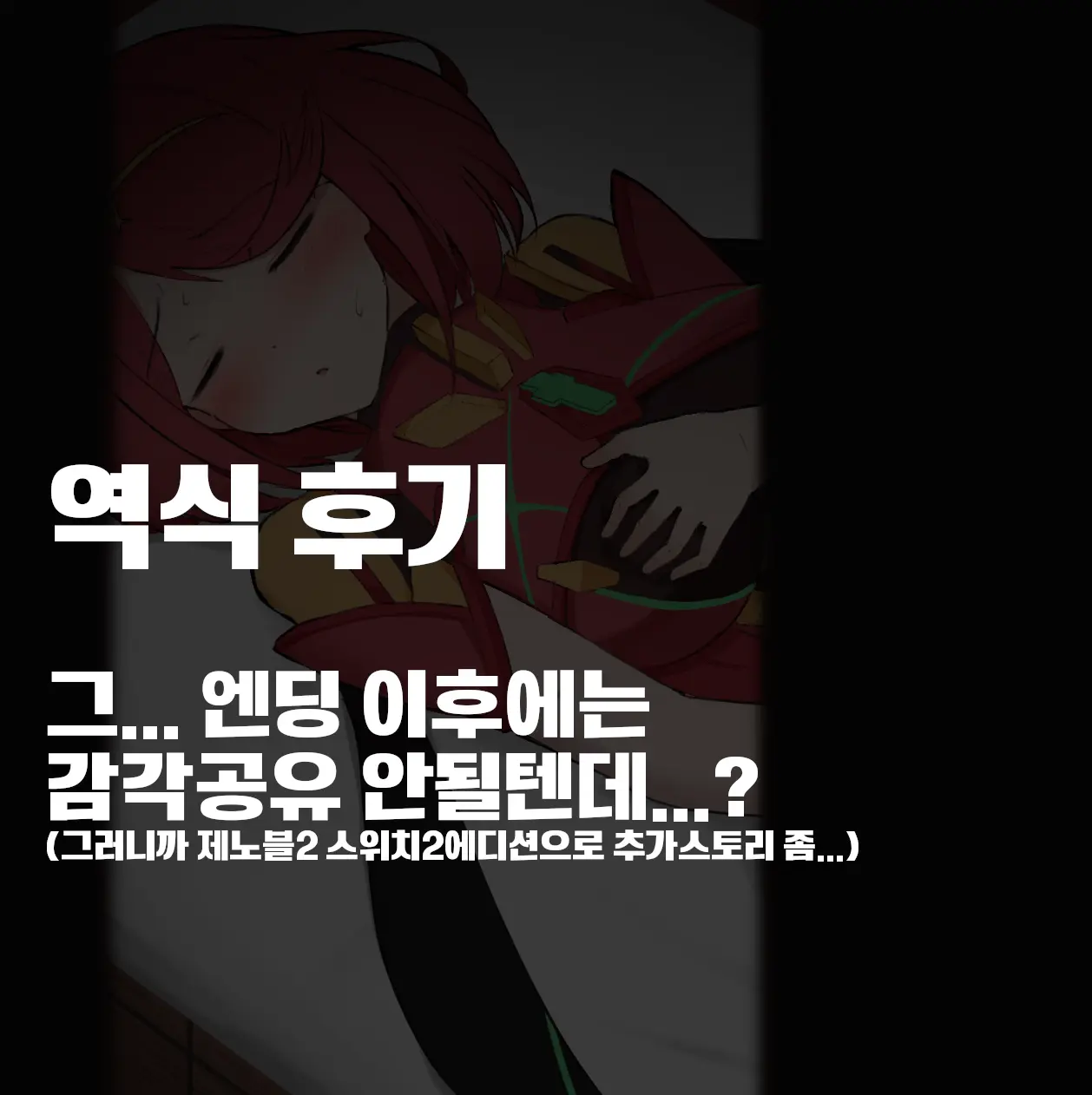 호무라랑 마주보고 자위